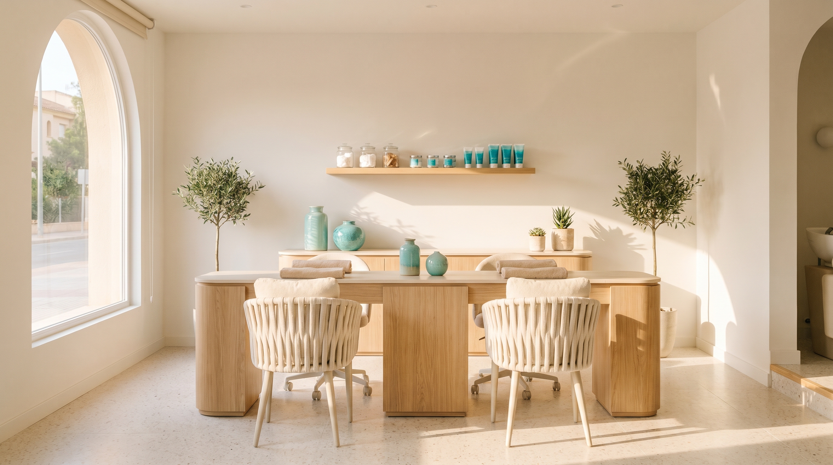 Interior de Un Mar de Belleza — salón de belleza en Castellón, ambiente mediterráneo